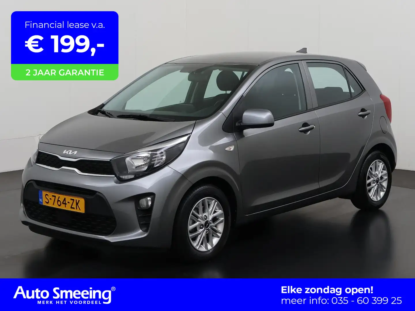 Kia Picanto 1.0 DPi DynamicLine | Camera | Apple/Android Carpl Grijs - 1