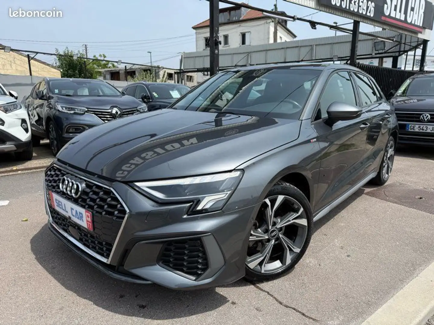 Audi A3 35 tdi 150ch S-LINE S-TRONIC Gris - 1