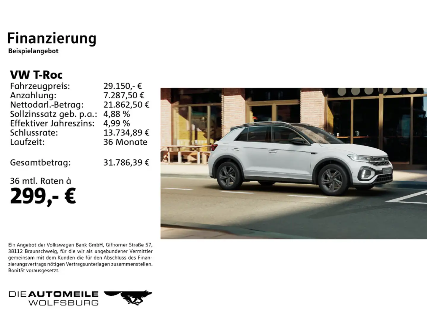 Volkswagen T-Roc 1.5 TSI DSG R-Line LED+/ACC/AHK Weiß - 2