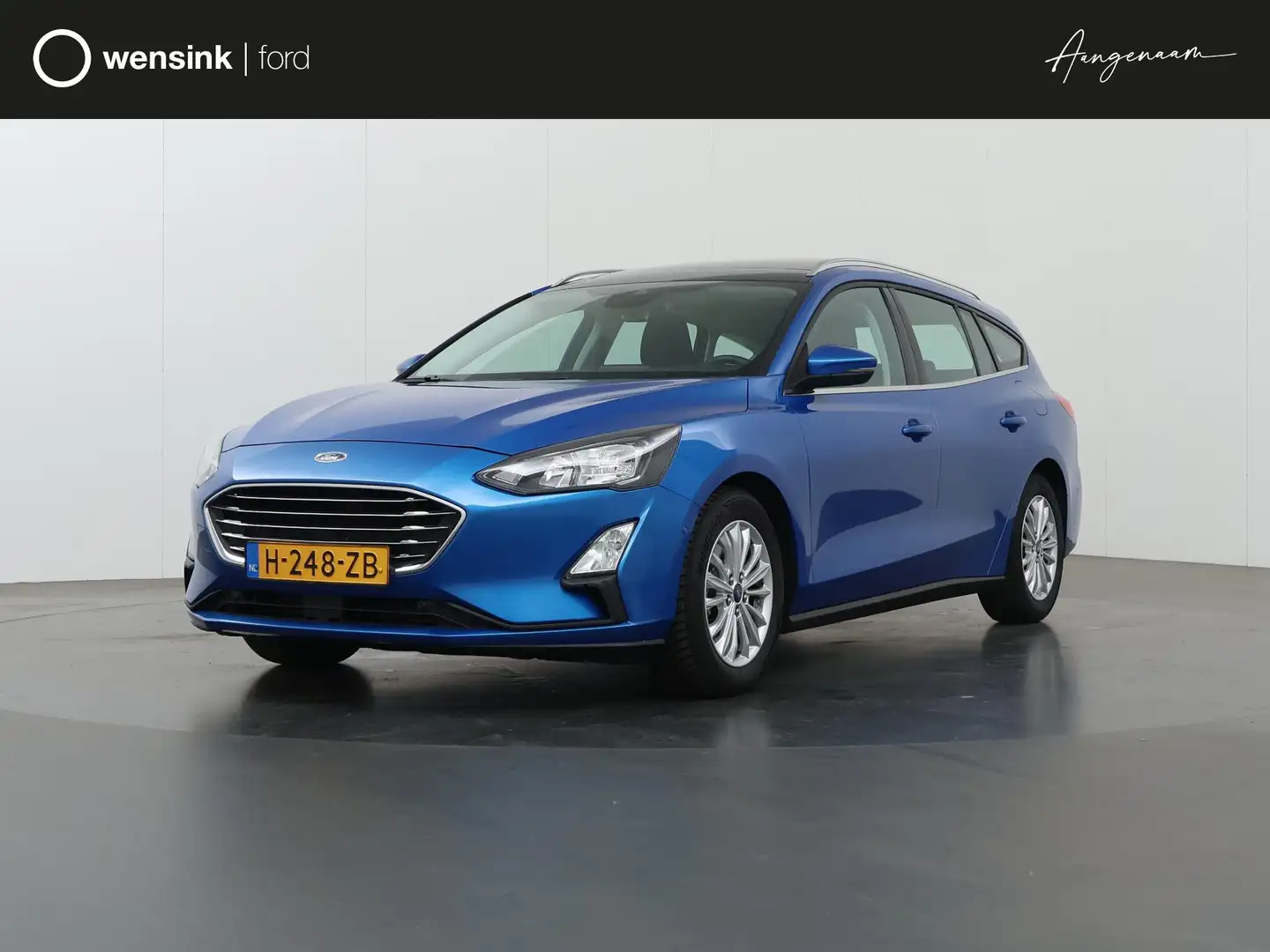 Ford Focus Wagon 1.0 EcoBoost Titanium Business | Panoramadak Bleu - 1