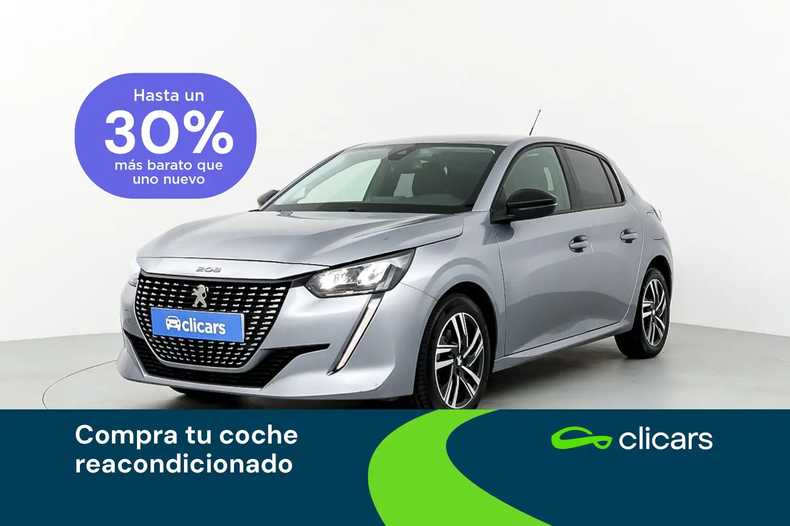 Peugeot 208 1.2 Puretech S&S Allure 100 Plateado - 1