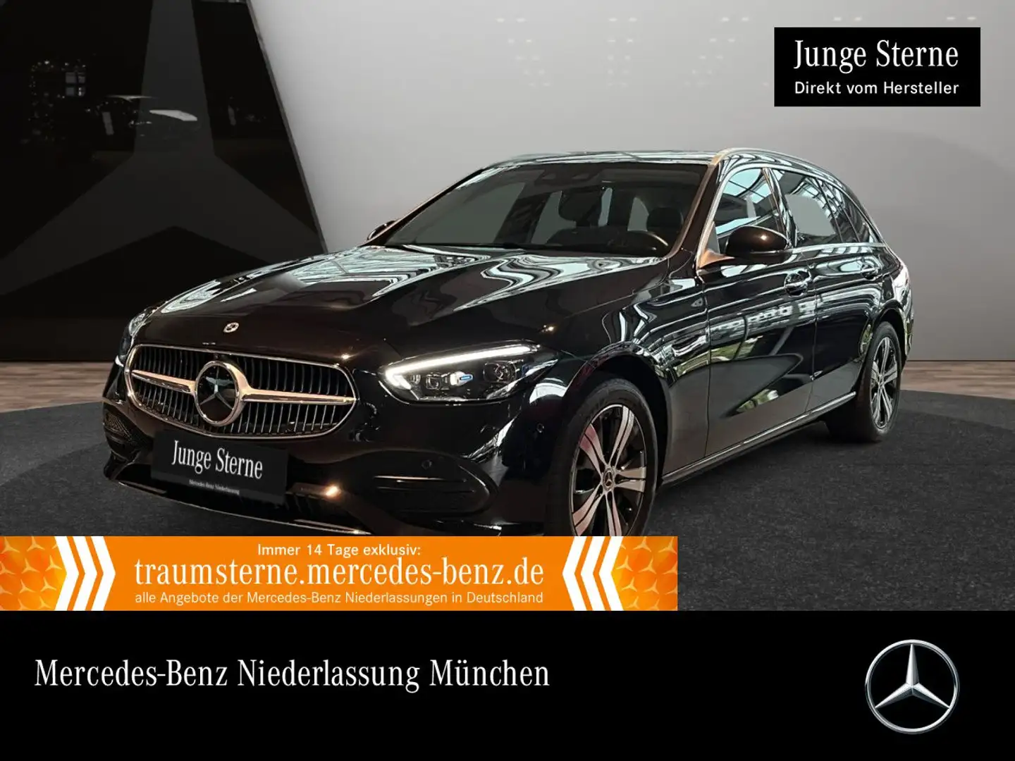 Mercedes-Benz C 300 e T AVANTG+360+KEYLESS+9G Schwarz - 1