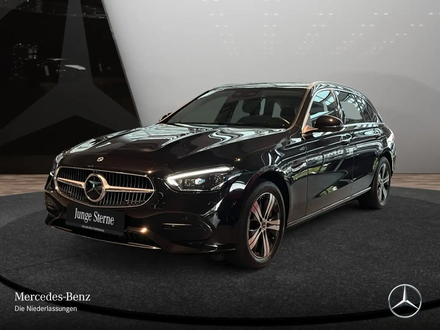 Mercedes-Benz C 300 e T AVANTG+360+KEYLESS+9G Schwarz - 2