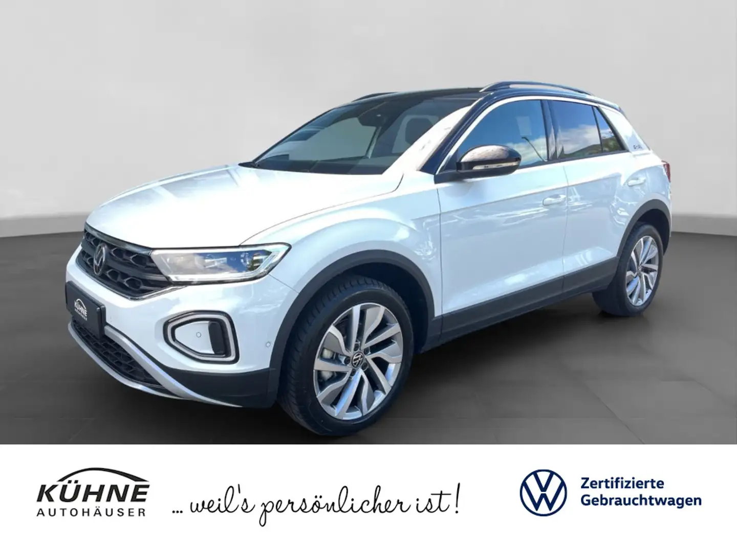 Volkswagen T-Roc GOAL 2.0 TDI DSG | AHK LED RÜKA NAVI ALARM Weiß - 1