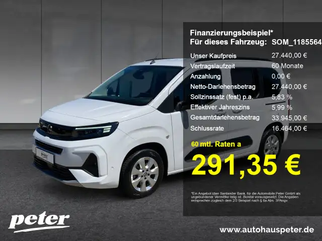 Opel Combo Life Combo 1.5 D GS Automatik 5-Sitzer Sitzheizung