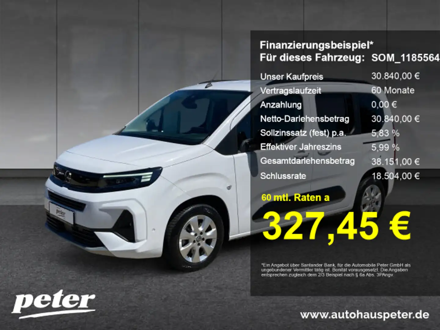 Opel Combo Life Combo 1.5 D GS Automatik 5-Sitzer Sitzheizung Weiß - 1