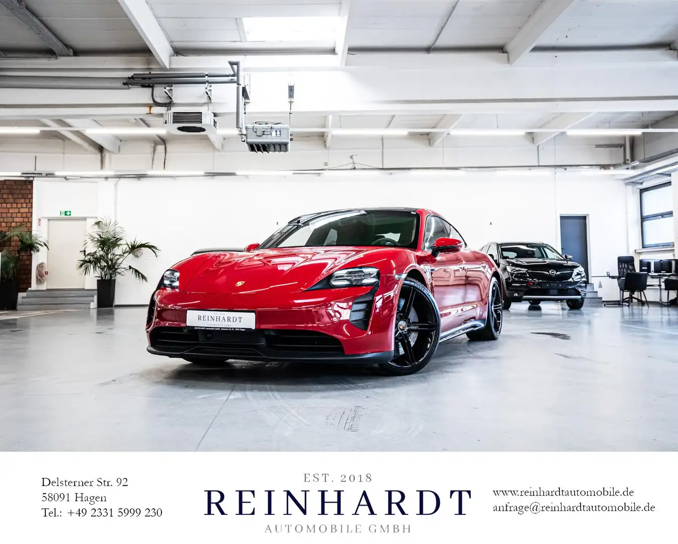 Porsche Taycan 4S PLUS 21/ACC/PANO/18WEGE/BURMESTER/CRBN Red - 1