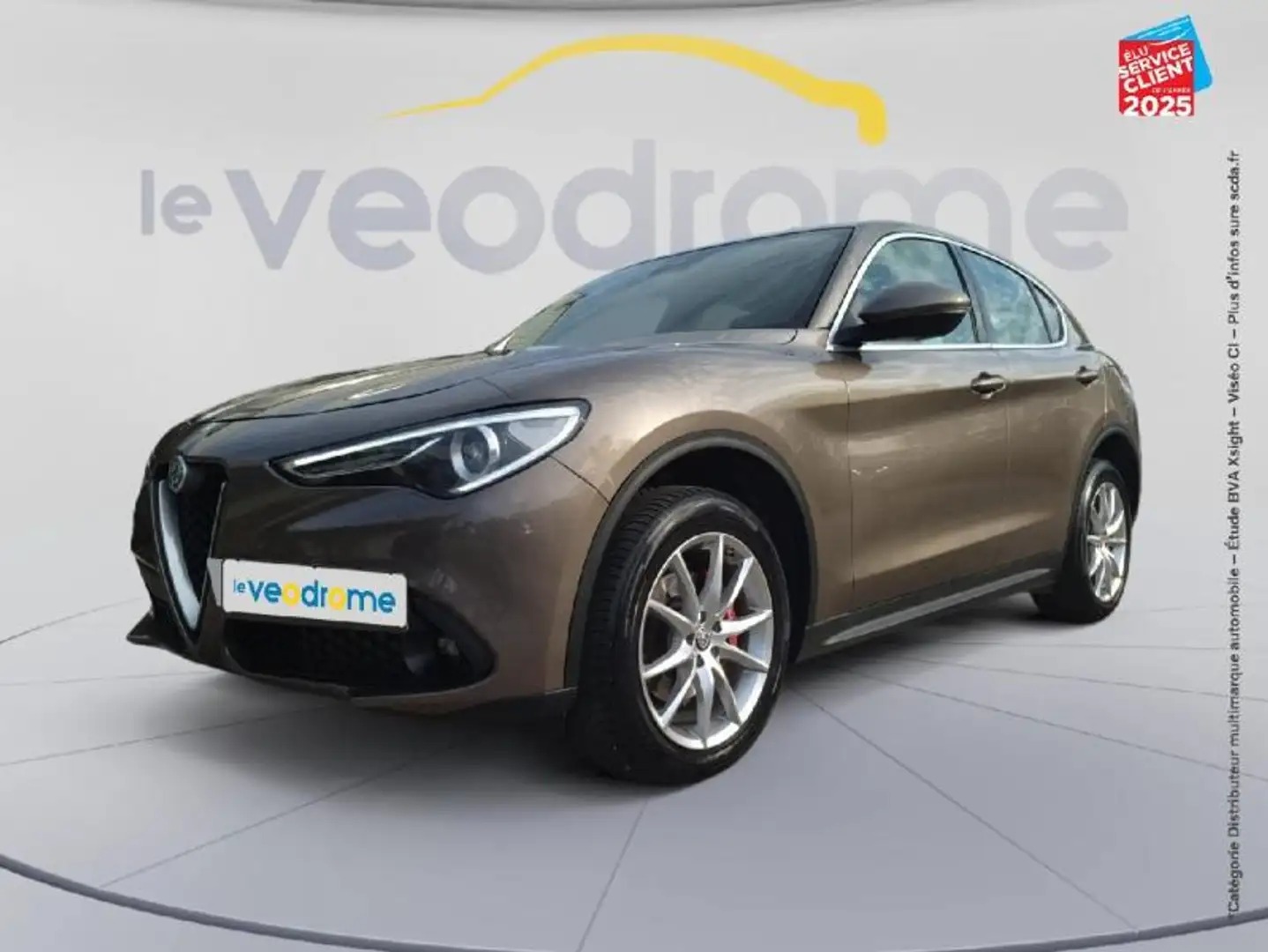 Alfa Romeo Stelvio 2.2 Diesel 210ch Sport Edition Q4 AT8 Sieges chauf Gris - 1