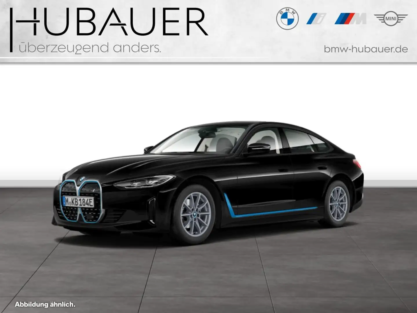 BMW i4 eDrive40 Gran Coupé [LC Plus, ACC, RFK, HiFi] Schwarz - 1