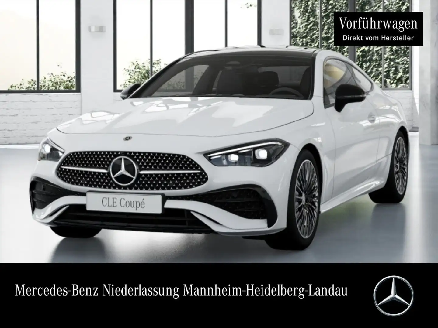 Mercedes-Benz CLE 220 d AMG+NIGHT+PANO+360+BURMESTER+TOTW+9G Weiß - 1