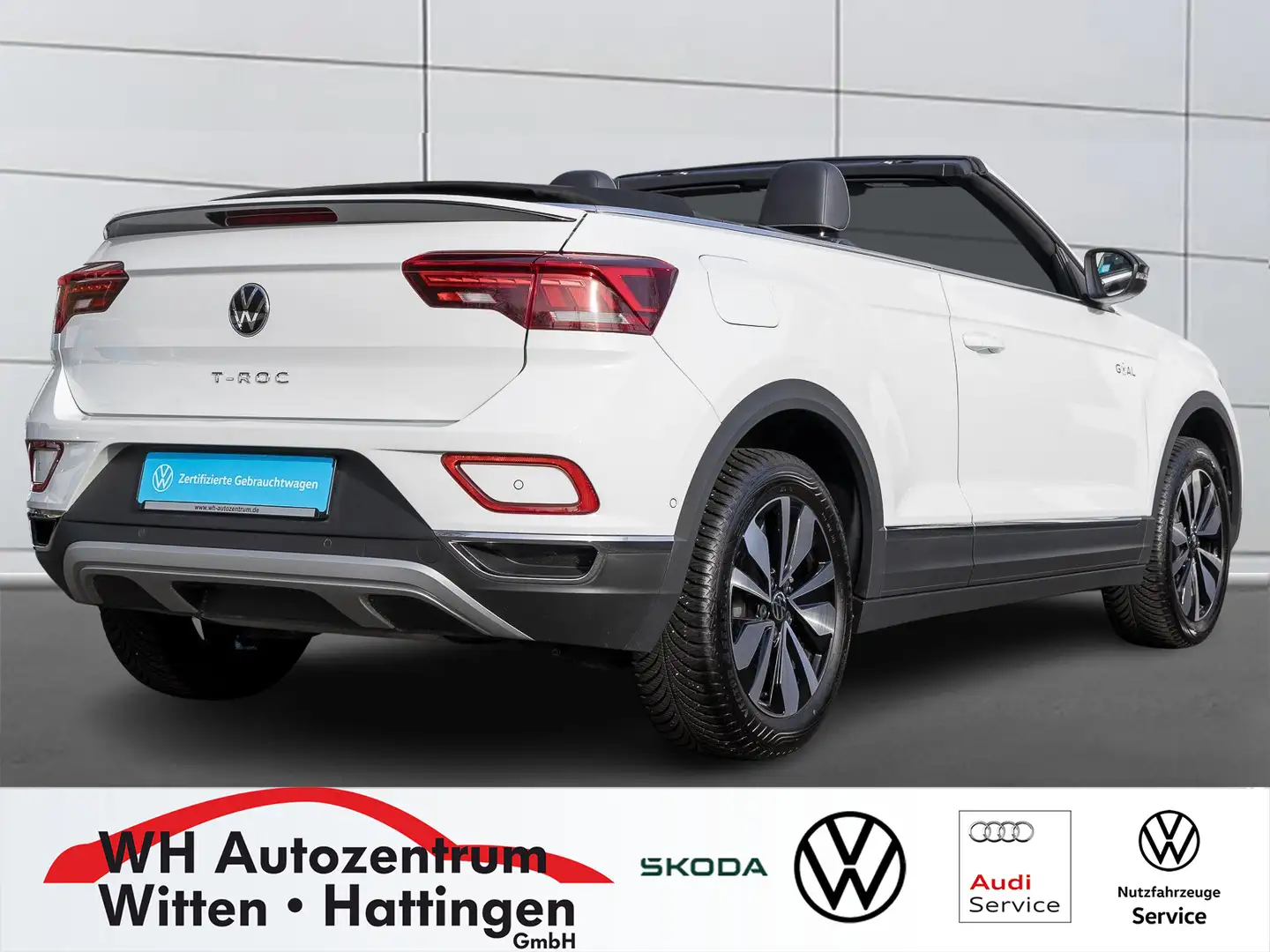 Volkswagen T-Roc Cabriolet 1.0 TSI Goal NAVI REARVIEW GJ-REIFEN ... Weiß - 2