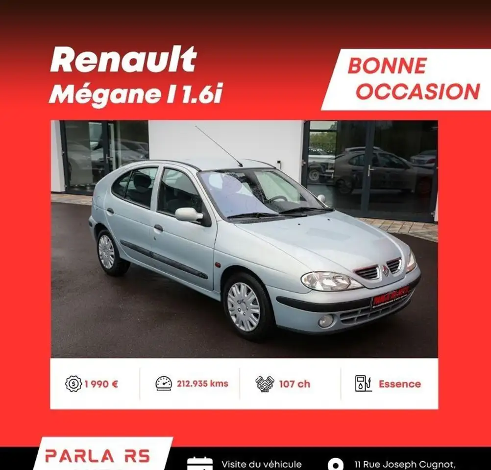 Renault Megane MÃ©gane I Phase 2 1.6i 16V 107ch
