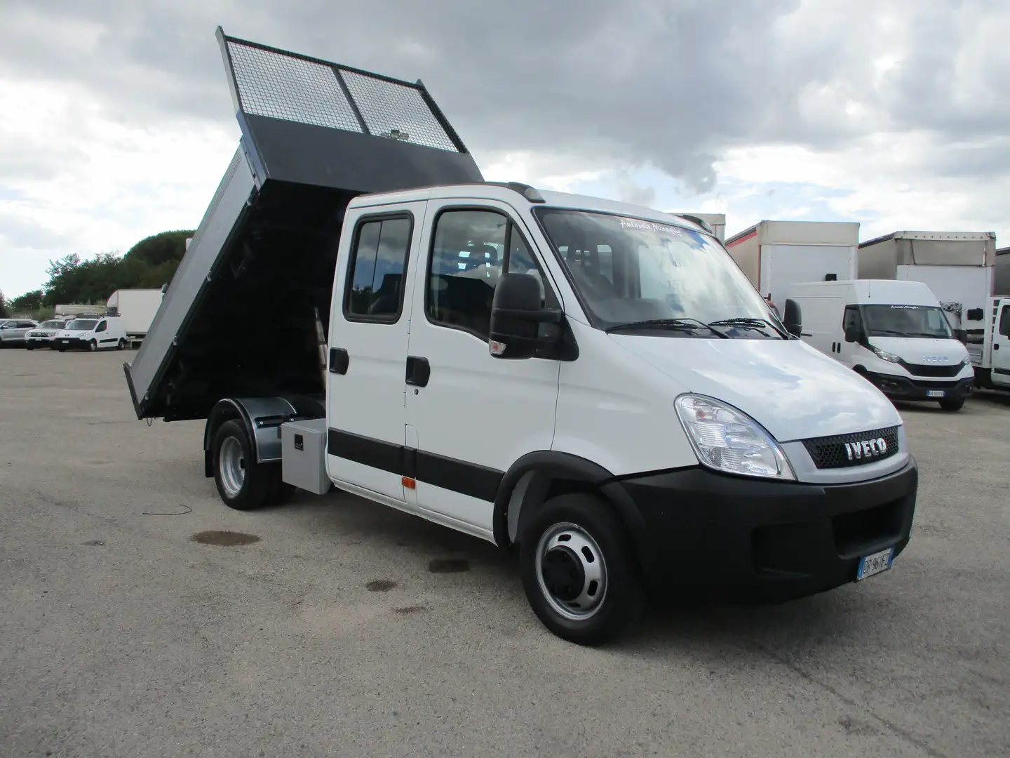 Iveco Daily 35C11 2.3 110CV DOPPIA CABINA 7P RIBALTABILE TRIL Blanco - 1