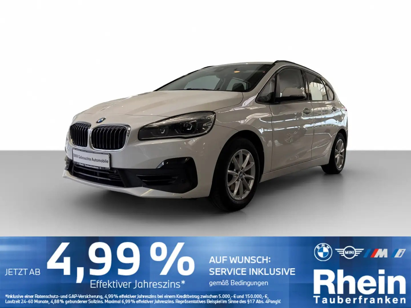 BMW 218 i Active Tourer LED*Navi*AHK*Parkassist*SHZ Weiß - 1