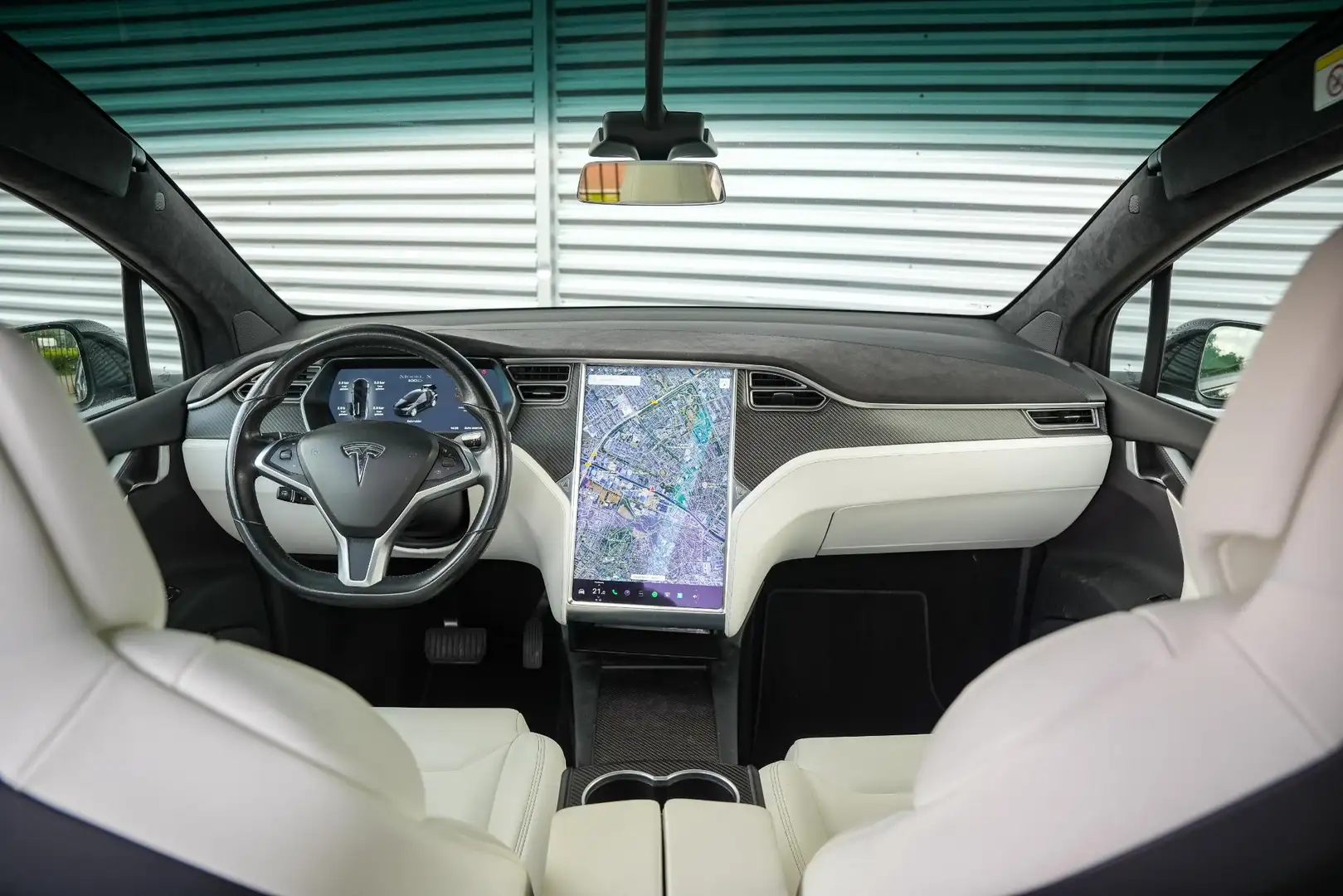 Tesla Model X 100D 6p. Autopilot Leer Alcantara Carbon Camera Tr Zwart - 2