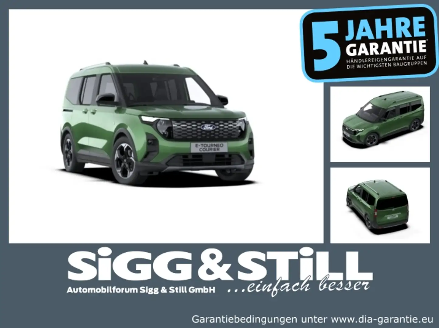 Ford Tourneo Courier Active BEV **NEUES MODELL** NAV*CAM*SHZ*PDC Verde - 1