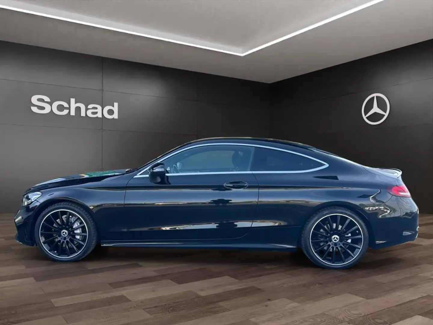 Mercedes-Benz C 200 Coupé +AMG+NAVI+LED+KAM+SOUND+AMBI+ASSIST+ Zwart - 2