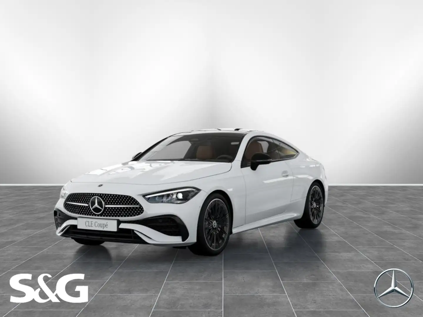 Mercedes-Benz CLE 200 Coupé AMG PANO+TOTWINKEL+MEMORY+20 ZOLL Weiß - 1