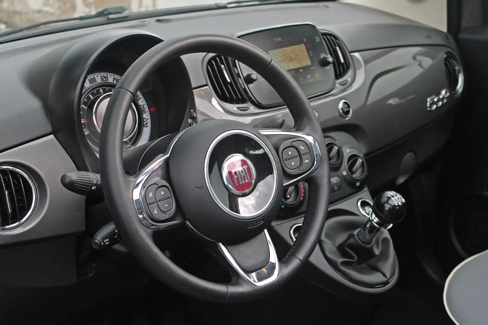Fiat 500C Cabrio Lounge Navi&CarPlay, Einparkhilfe Gris - 2