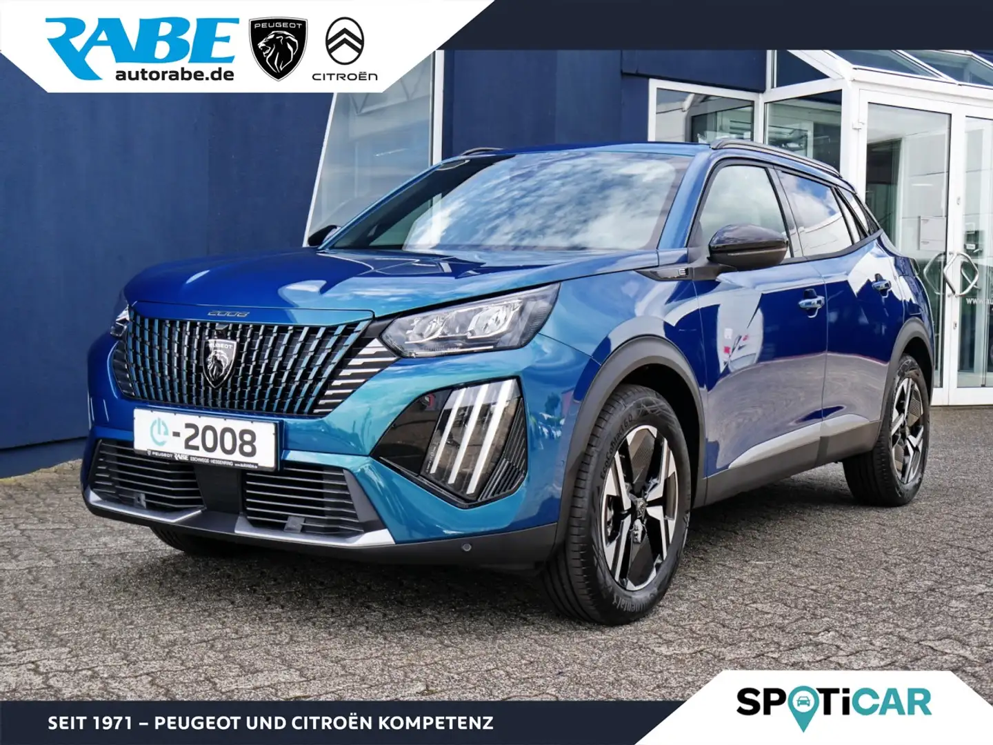 Peugeot 2008 -e Allure 156 Navi+360Kamera+ACC+Sitzheizung Синій - 1
