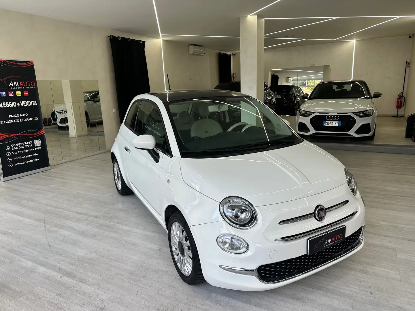 Fiat 500 500 III 2015 1.2 Pop 69cv dualogic / NEOPATENTATI Bianco - 2