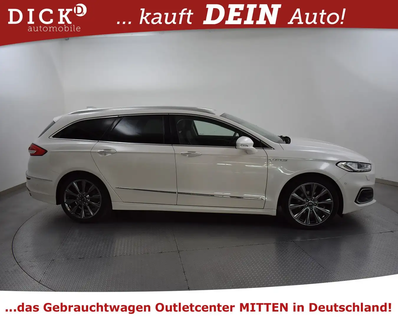 Ford Mondeo Tur. 2.0d Aut. Vignale MEMO+KAM+AHK+STDHZ Blanc - 2