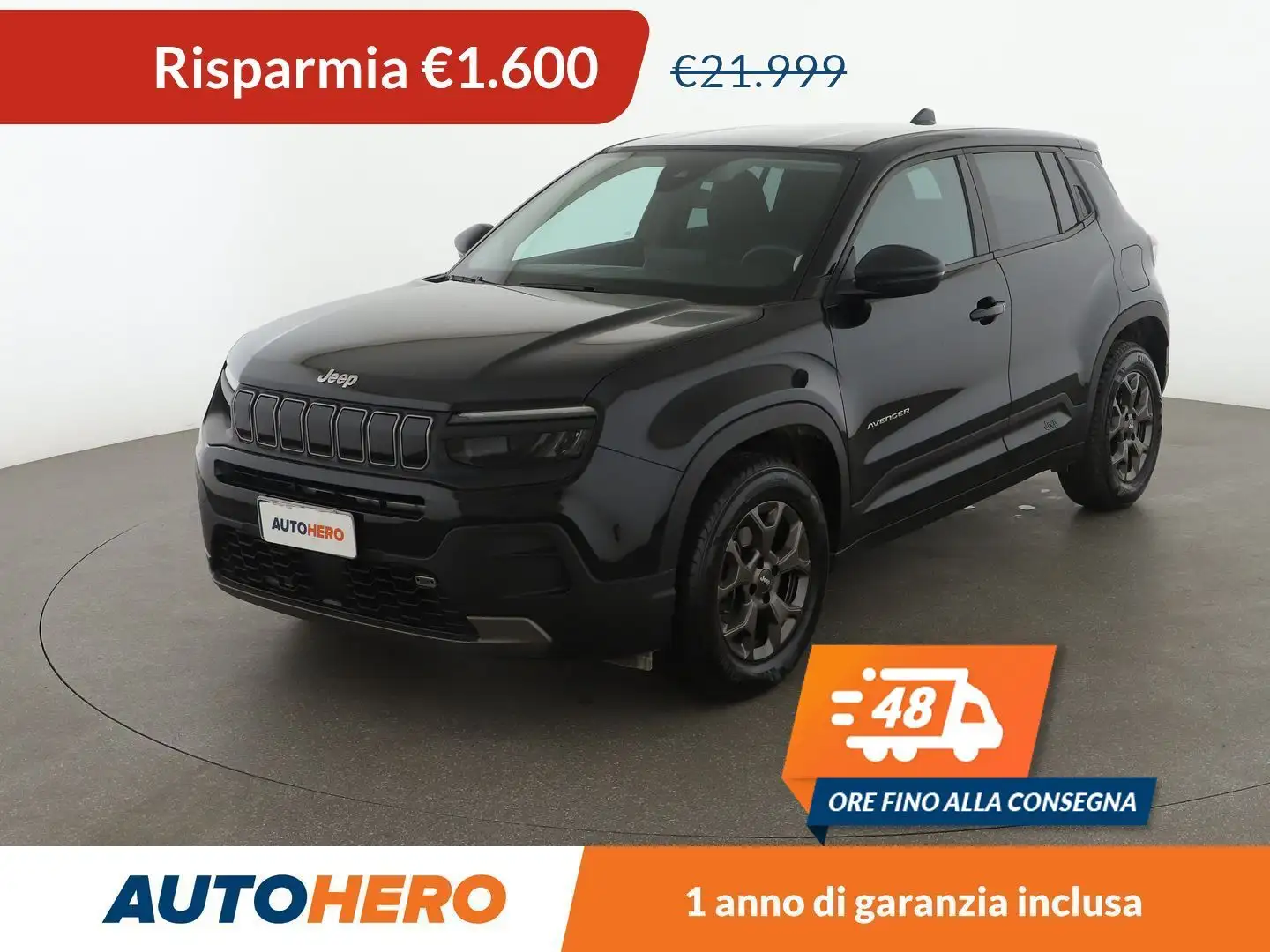Jeep Avenger 1.2 T-GDI Longitude 100 CV Nero - 1