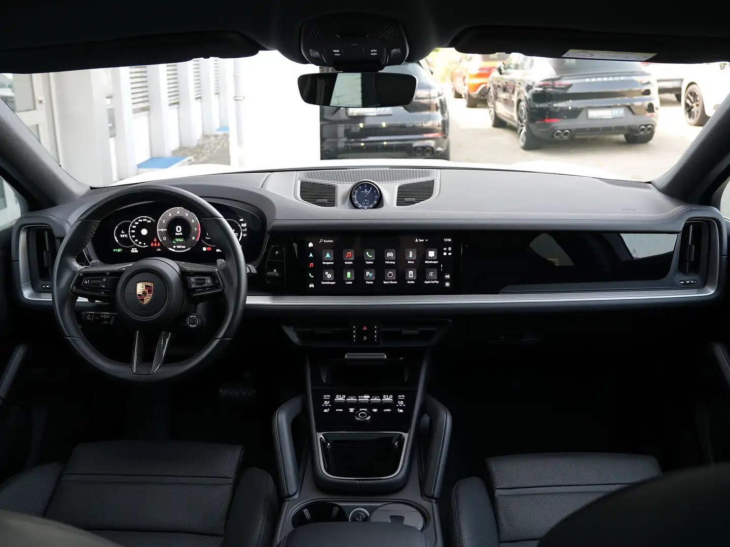 Porsche Cayenne E-Hybrid Coupé SPORTDESIGN-ACC-LUFTF.-PANO-VOLL Blanc - 2