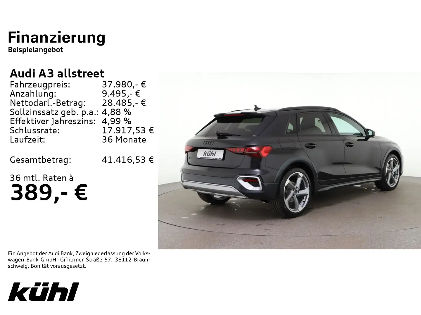 Audi A3 A3 Allstreet 35 TFSI S tronic LED/ACC/Kamera Schwarz - 2