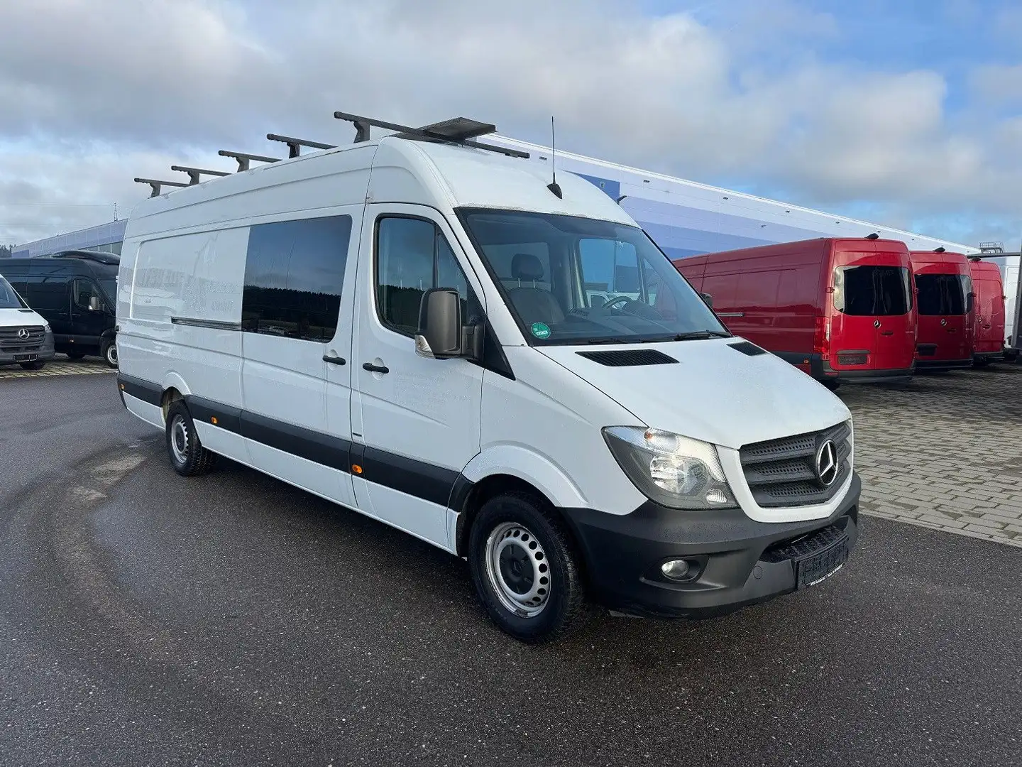 Mercedes-Benz Sprinter 319 CDI Maxi Lang XXL Extralang Mixto Blanc - 2