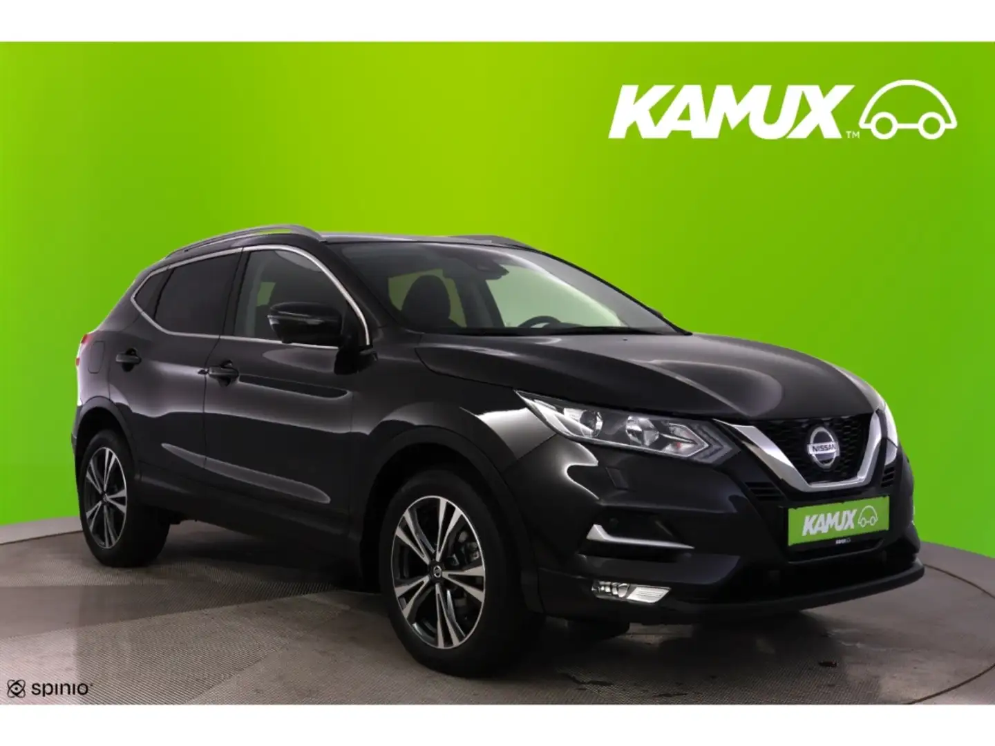 Nissan Qashqai 1.3DIG-T N-Connecta+NAVI+TEMPO+KAMERA Zwart - 1