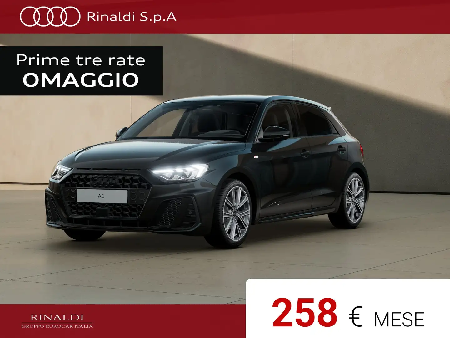 Audi A1 sportback 30 1.0 tfsi s line edition 116cv Nero - 1