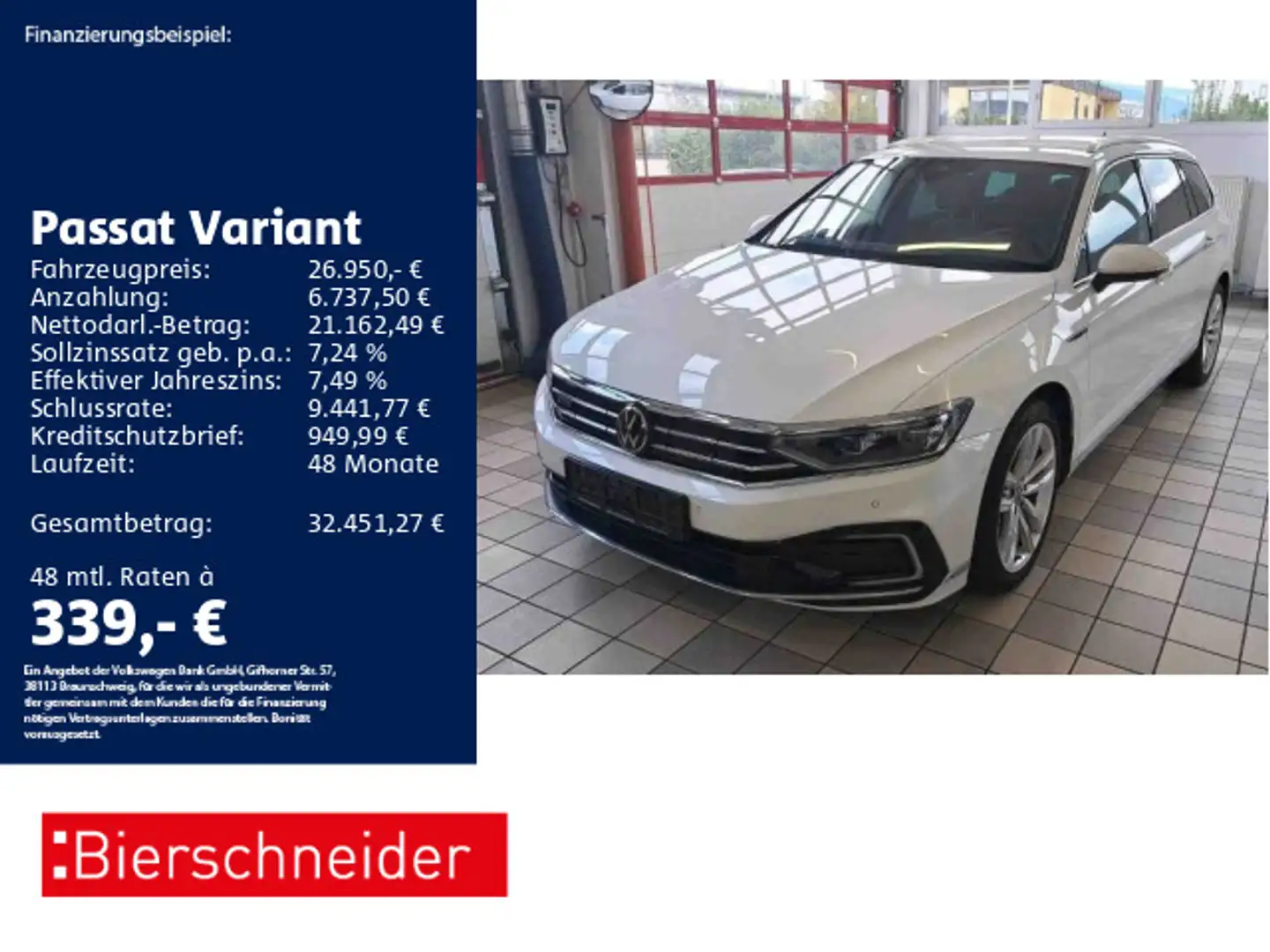 Volkswagen Passat Variant 1.4 TSI DSG GTE AHK STAND MATRIX Weiß - 1