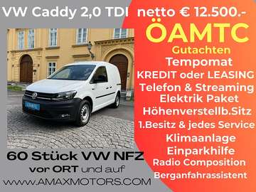 Caddy Kastenwagen 2,0 TDI ÖAMTC Test NEU Li+Re-...