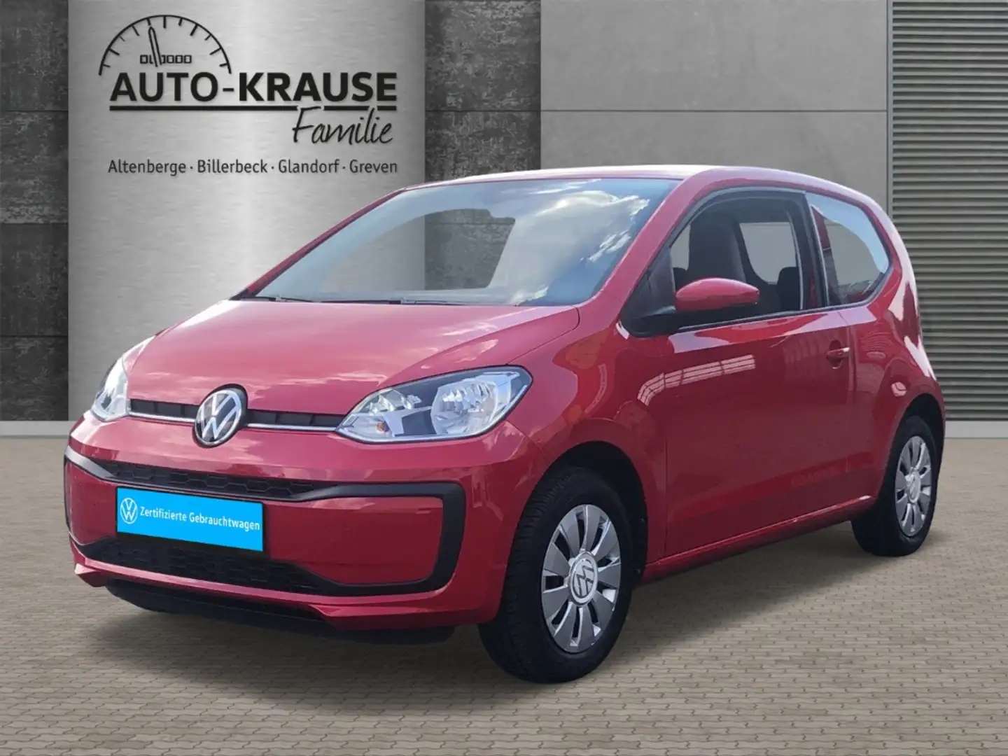 Volkswagen up! 1.0 DAB GA Klima teilb.Rücksb AUX MP3 eFH Rot - 1