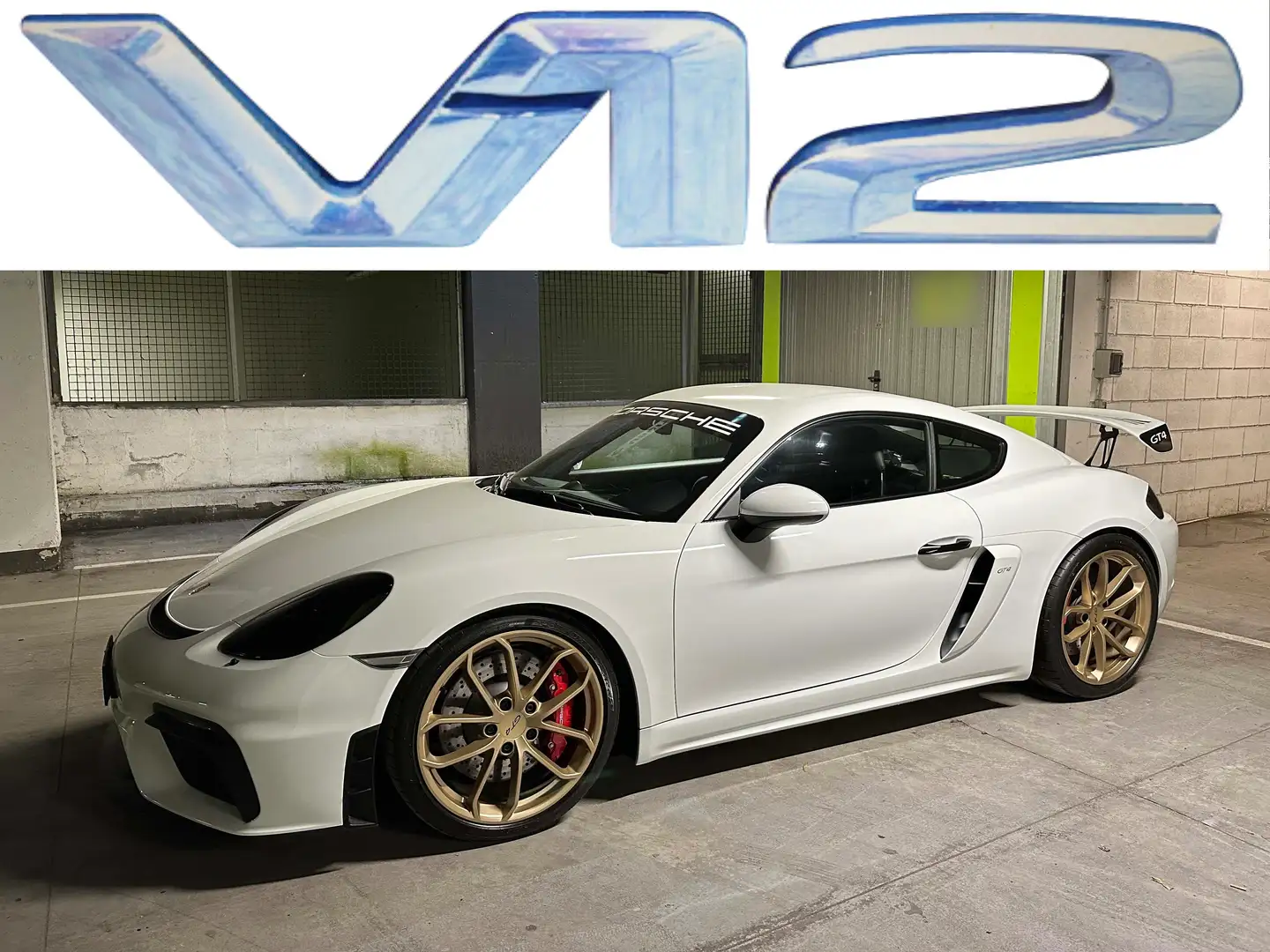 Porsche Cayman 718 Cayman 4.0 GT4 - SEATS - PDLS - CARBON INT EXT Blanc - 1