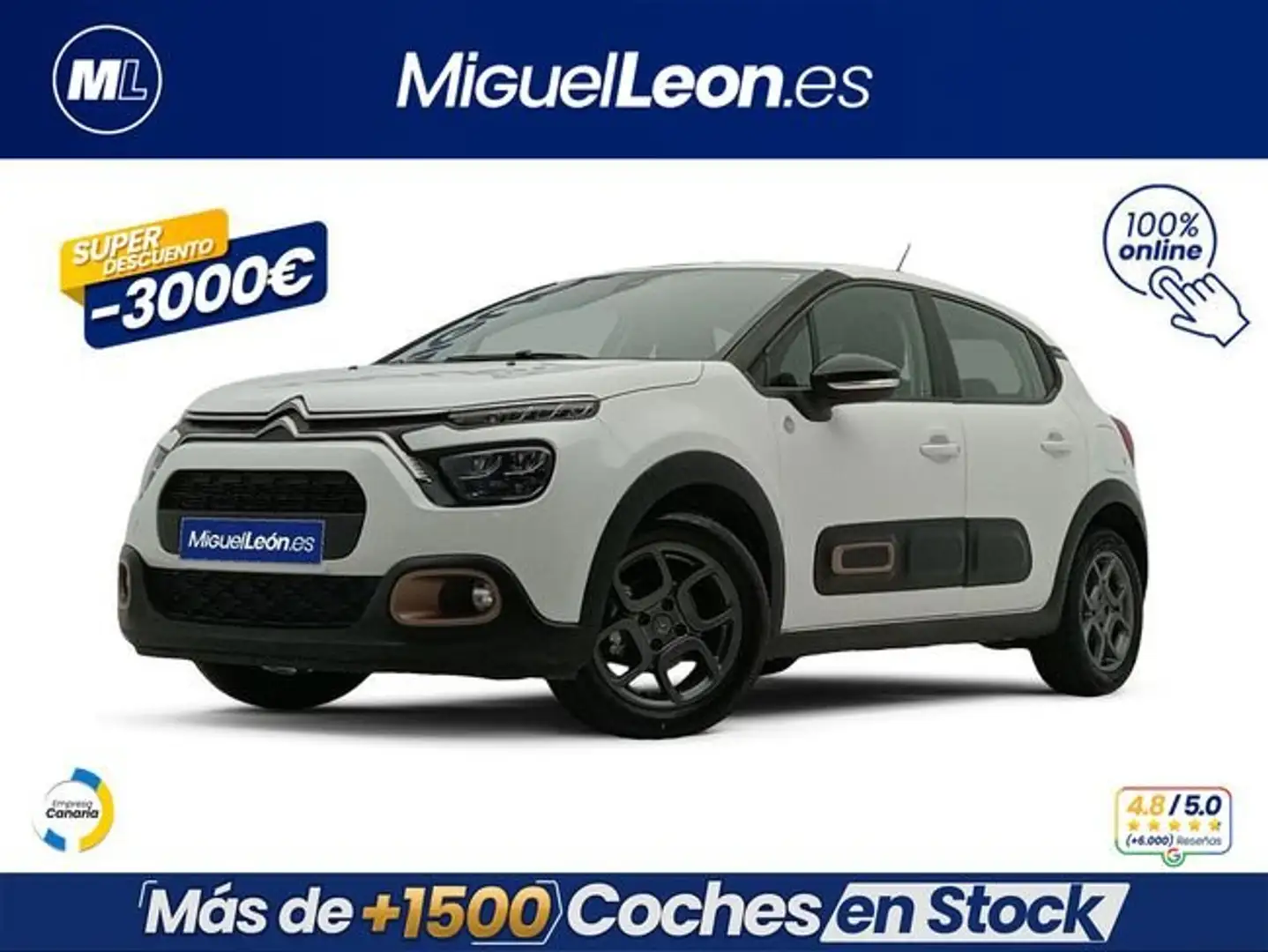 Citroen C3 PureTech 60KW (83CV) Plus Blanco - 1