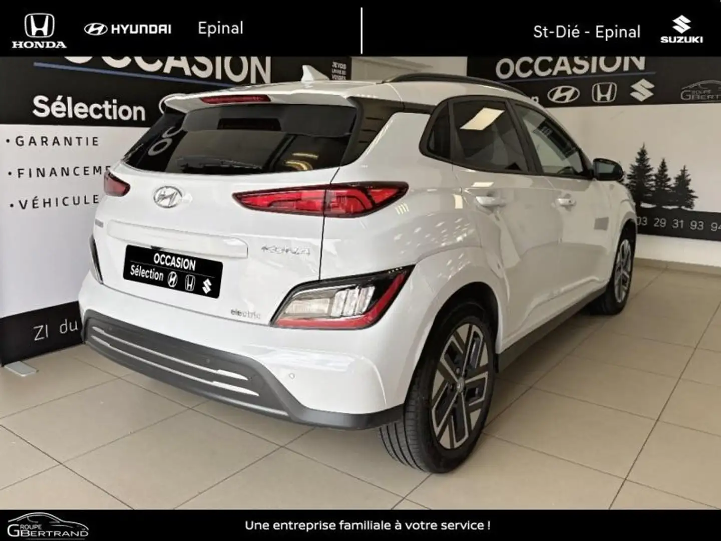 Hyundai KONA Electric 64kWh - 204ch Executive Blanc - 2