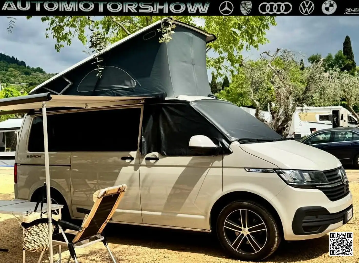 Volkswagen T7 California Beach full optional coch inclusive 2.0 camp. Grigio - 1