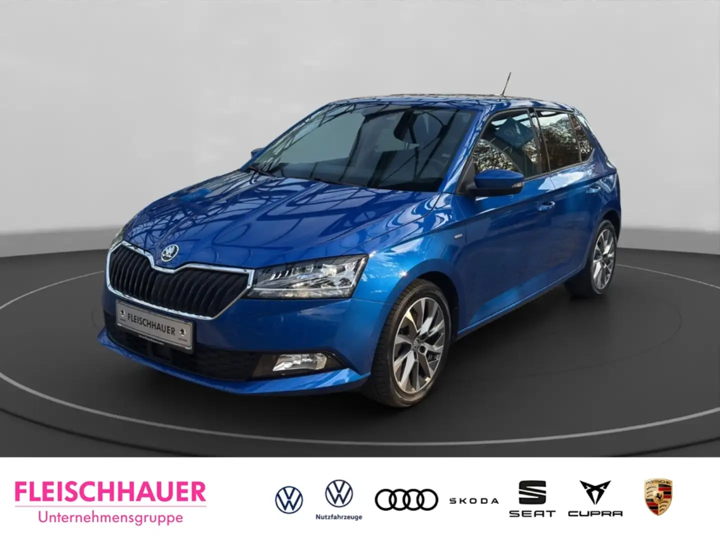 Skoda Fabia 1,0 TSI Clever  DSG Navi Soundsystem LED RFK Blau - 1