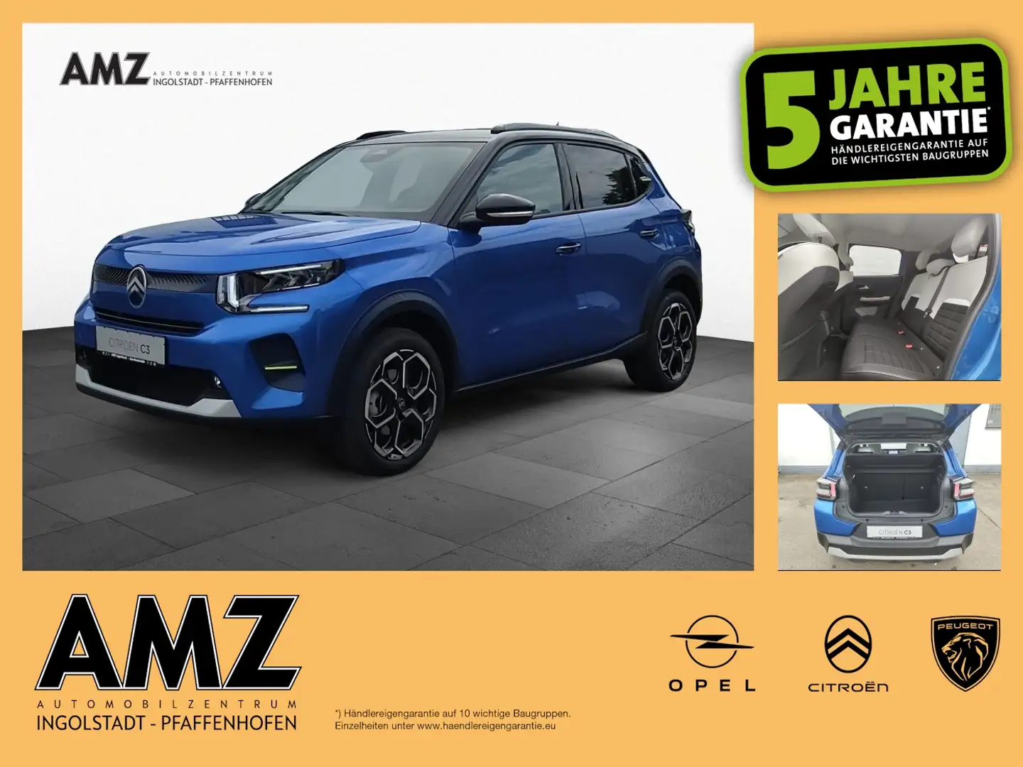 Citroen C3 MAX Mild-Hybrid Winter-P. NAVI KAM PDC Blau - 1