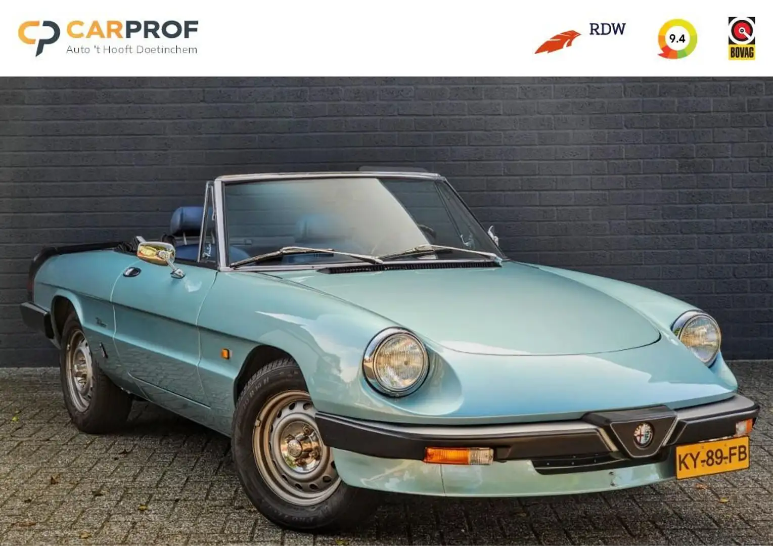 Alfa Romeo Spider 2.0 VELOCE / CONCOURSTAAT / ORIG NL AUTO / WEGENBE Modrá - 1