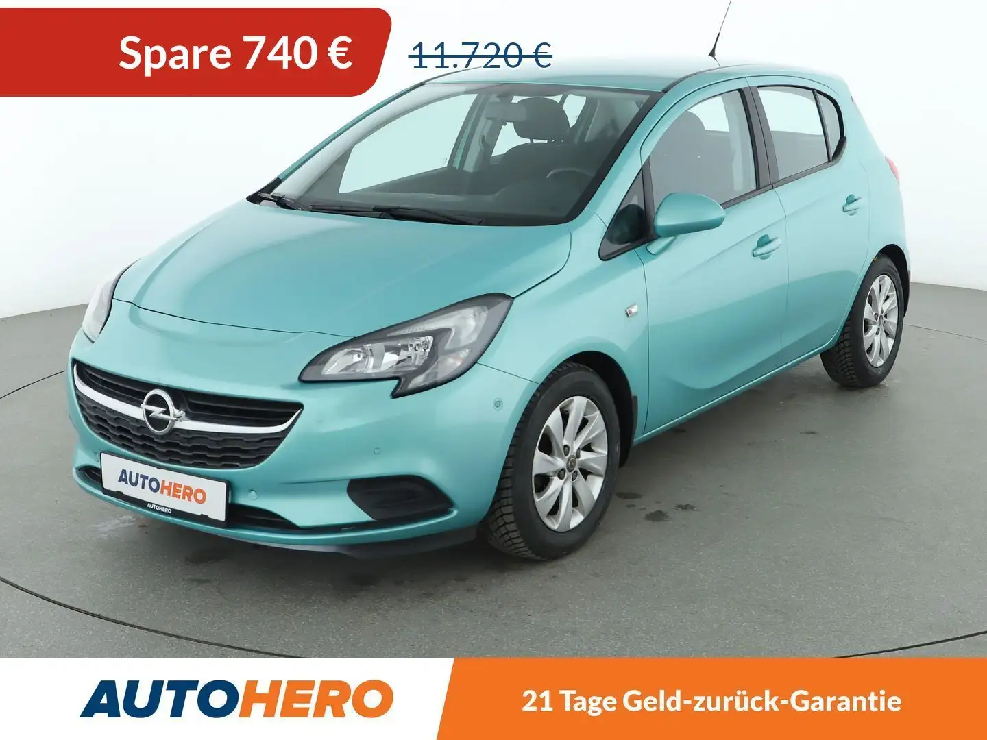 Opel Corsa 1.4 Edition Aut.*TEMPO*PDC*SHZ*LIM* Grün - 1