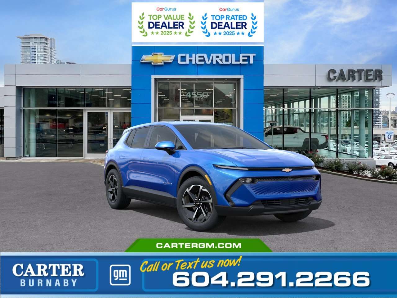 Blue 2026 Chevrolet Equinox EV SUV / Crossover  1-Speed Automatic