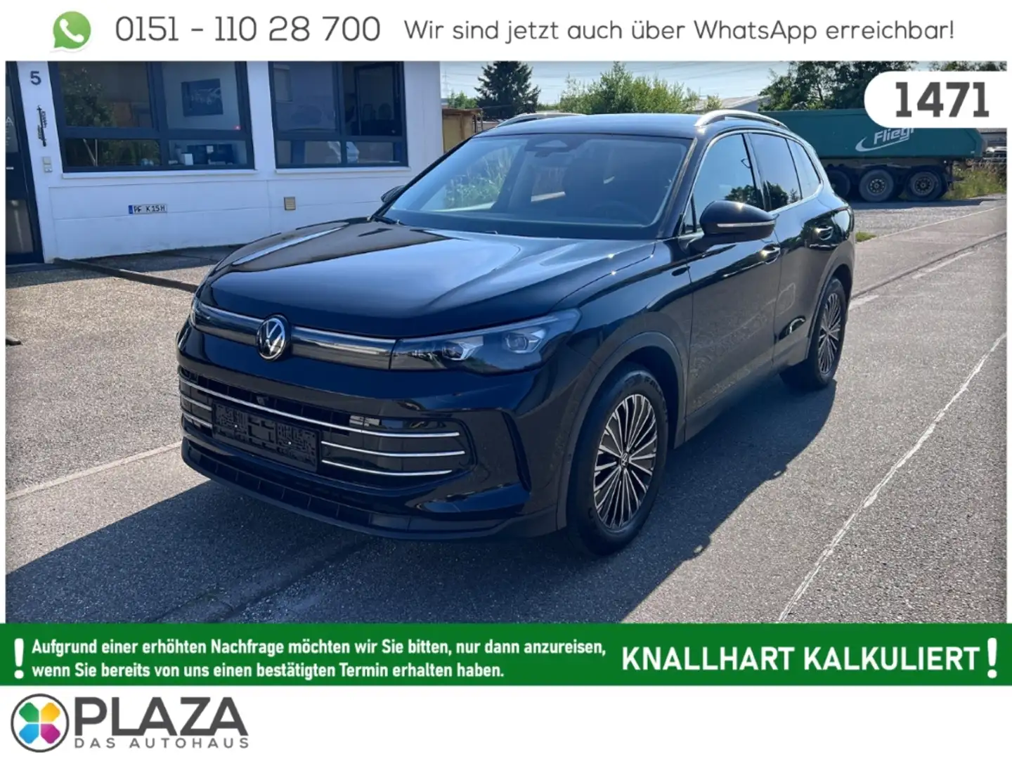 Volkswagen Tiguan 1.5eTSI Elegance ACC AHK MATRIX NAVI 360° Schwarz - 1