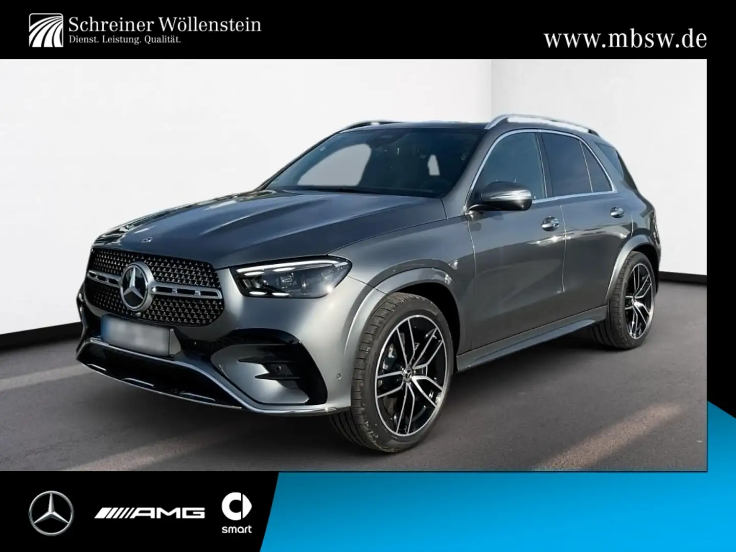 Mercedes-Benz GLE 450 4m AMG*AHK*HeadUp*Pano*Mbeam*Distr.*360° Gris - 1