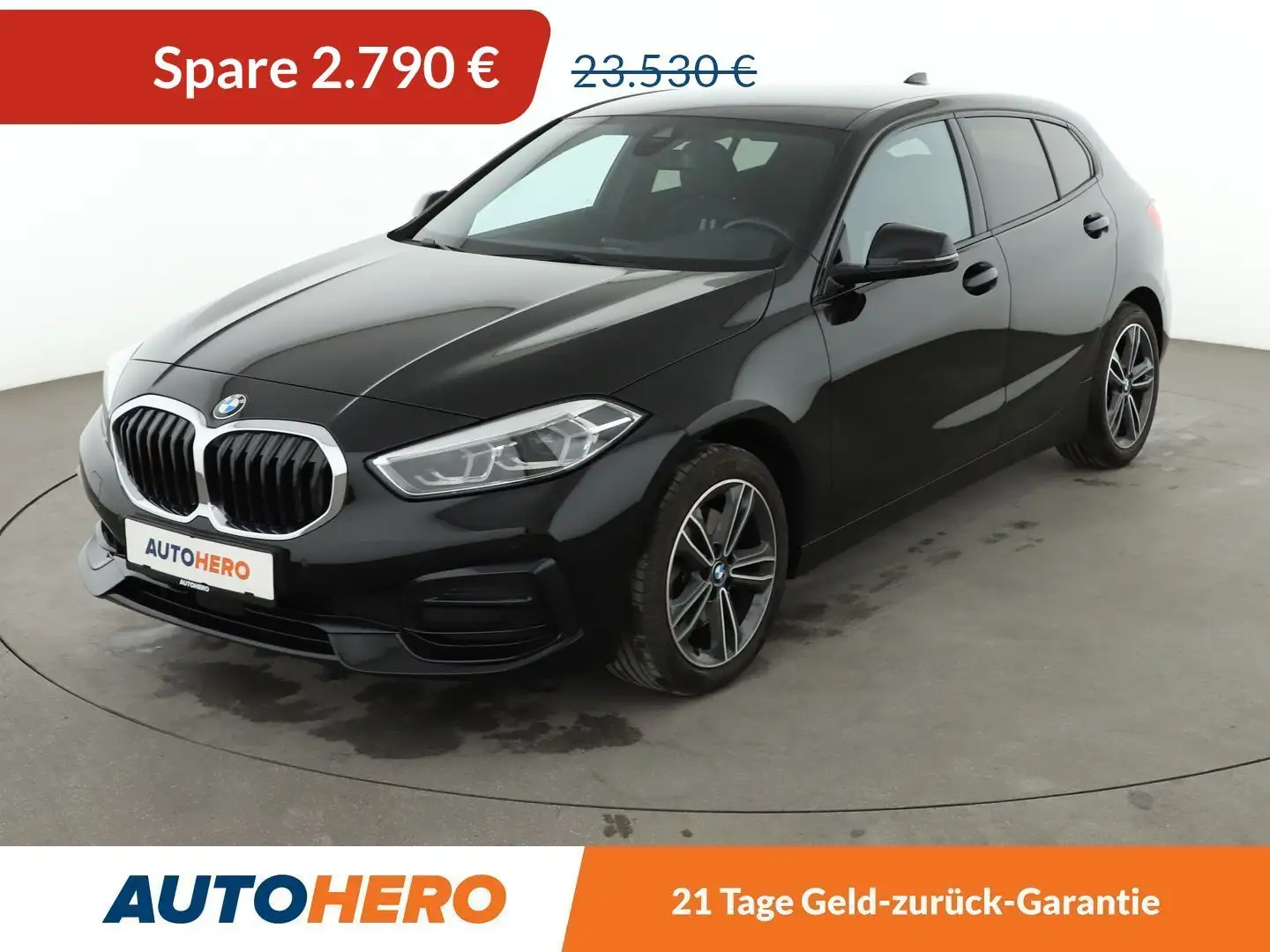 BMW 118 118i Sport Line *NAVI*LED*TEMPO*PDC*SHZ* Czarny - 1
