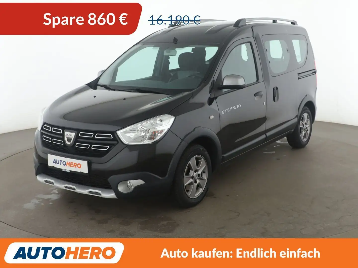 Dacia Dokker 1.2 TCe Stepway*NAVI*TEMPO*PDC*LIM*SHZ* Schwarz - 1