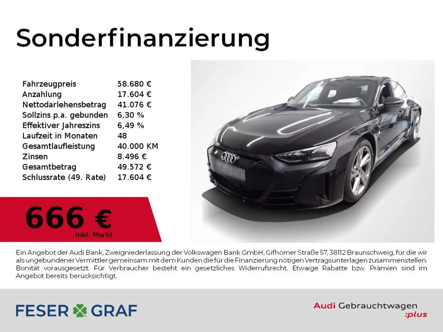 Audi e-tron GT qu Luft/air,Allradl,Kamera,Leder,Navi,LED Schwarz - 1