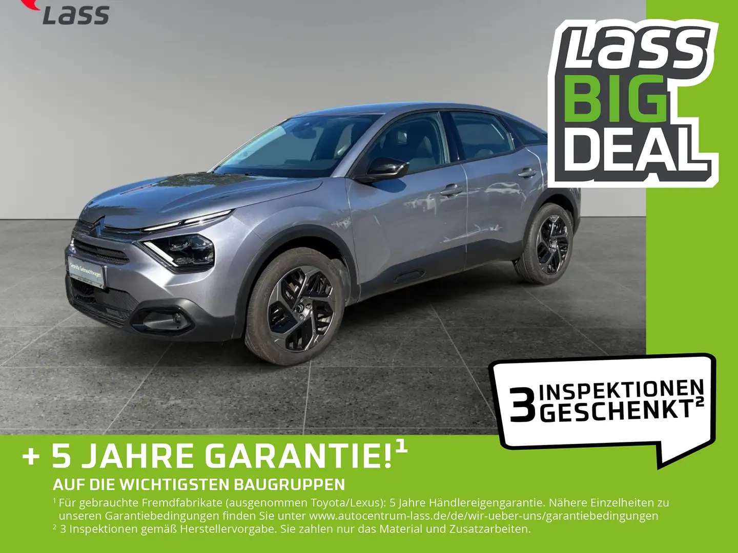 Citroen C4 1.2 PureTech 130 Plus Klimaaut LED Navi 360° Grijs - 1